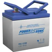 POWER SONIC PDC12350 12V 35Amp Agm Deep Cycle Sla Nb Terminal