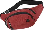 Bum Bag - Travel Bum Fanny Pack,Waterproof Travel Running Fashion Casual Bum Bag for Dog Walking, Shopping, Camping