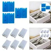 6Pcs Ice Cooler Blocks Cooling Ice Packs Reusable for Food Drink Cooling Freezer