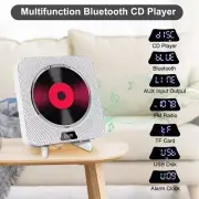 Portable Home Wall-Mounted CD Music Player Bluetooth Speaker FM Remote Control