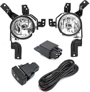 Car Fog Lamp Assembly for CRV 2007-2009 1 Pair Fog Light Kits H11 Bulb 12V LED Front Fog Lamp Fog Lights 33951-SWA-H01 33901-SWA-H01 Front Bumper Fog Light