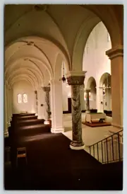 c1960s View Nave Archabbey Church St. Meinrad Indiana Vintage Postcard