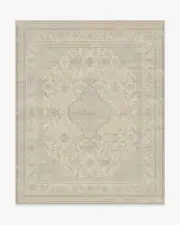 245' x 305' | Machine Washable Runner Rug | Kid & Pet Friendly | Indoor Rug | Rowan Soft Grey & Ivory Rug | Ruggable