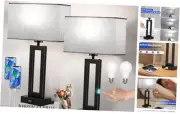 Nightstand Lamps for Bedrooms Set of 2 Touch Control Table Lamp Bedside Lamp