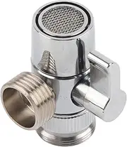 Bathroom Kitchen Brass Faucet Splitter Switch Valve M24, G1/2 Flexible Hose Adapter for Washing Machine/connection Shower