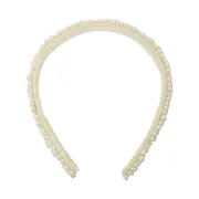 [Jennifer Behr] Jennifer Behr Bria Pearl-embellished Headband ONE SIZE WHITE