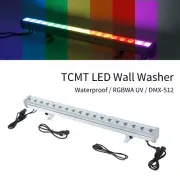 270W Waterproof RGBWA UV LED Wash Light IP65 DMX Stage DJ Wall Washer Light Bar