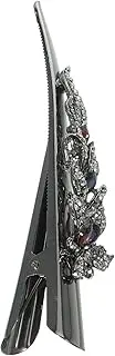 DRESSOOS Unique Design Hair Clip Sparkle Crystal Alligator Clip Rhinestone for Party or Daily Wear