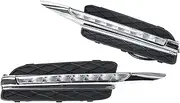 ZYBUFON 2PCS Compatible for BMW X5 E70 2007 2008 2009 2010 Car Front Bumper Daytime Driving Running Light Fog Lamp