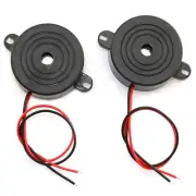 2-Pack DC 3-24V 85 dB Active Piezo Buzzer Piezoelectric Sound Beeper Continou...