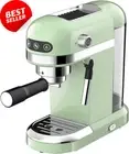 Espresso Machine 20-Bar Pump Manual Coffee Maker with Steam Wand Green