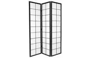Zen Room Divider Screen Black 3 Panel