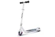 ROVO KIDS WhizKid Electric Scooter, Ages 5-11, Adjustable Height, Lithium Battery, Brushless Motor, White