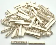 Lego 100 New White Technic Liftarms Thick 1 x 7 Pieces