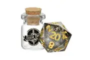 MDG Individual d20 Elixir Liquid Core Dice: Vanishing Oil