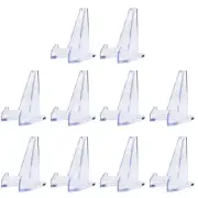 10 Pcs Plate Stand for Display Photo Clear Plates Desktop Child