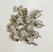10PK Belkin Audio Video UHF Male Crimp for Coax Cable RG-59U Connectors VU-2006