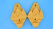 Orange Snowboard & Helmet Wall Mount Holder Pair Display Hooks Rack Gear Carrier