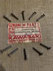KAWASAKI NOS OEM COUNTERSUNK SCREW 3x18mm 222E0318A Qty.10