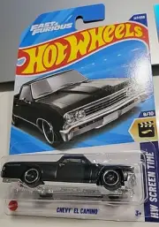 Hot Wheels HW Screen Time 9/10 Chevy El Camino Fast & Furious #147 ON Intl. Card