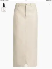 Free People City Slicker Vegan Leather Maxi Skirt 2