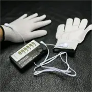 Male Electric Shocking Kit Gloves Nipple Body Gloves Wire E-stim+