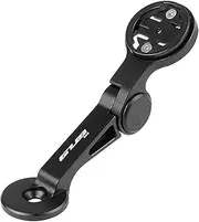 Bike Computer Mount Aluminum Alloy ycle Mounting Bracket for Guages Adjustable Bike Front Handlebar Extended Holder Black 666
