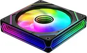 ICOLER Prism 6PRO ARGB Reverse Black Computer Case Fan,Infinite Mirror Light Effect Design Cooling Fan, 120mm CPU Fan PWM 1600RPM 61.5CFM 2MMH20 HDB Bearing for PC Chassis&CPU Cooler&Desktop Case