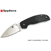 在飛比找蝦皮購物優惠-Spyderco SAGE™ 5 LIGHTWEIGHT 輕