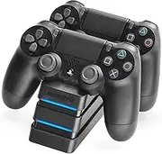 Snakebyte PS4 Twin:Charge 4 - Twin Docking Station for 2 Playstation 4 Dualshock Controller/Gamepad - Dual Charger