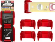 Red Universal Level Holder | Locking Level Mounts | 2 Pack | Fits All Brands | P