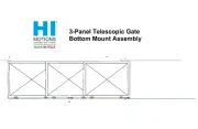 BENINCA HI-MOTIONS 280 3-PANEL TELESCOPIC SLIDE GATE BASIC KIT(280.B01-3G-B KIT)
