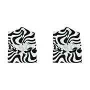 2x Annabel Trends Beach Poncho 100x82cm Cover Up Absorbent Towel Hypnotic Swirl