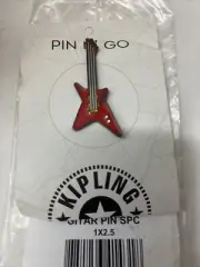 Kipling Women's Pin N' Go KI7026 Red Metal Guitar Handbag Pin