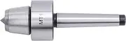 MT1 Live Center, Stainless Steel Tailstock Center Heavy Duty Live Tailstock Center Versatile Lathe Live Center, Portable Wood Turning Tool for Wood and Metalworking Lathes