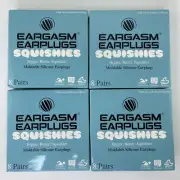4 Boxes Eargasm Squishies Moldable Silicone Earplugs 22db Noise Reduction