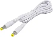 Power Plug 5.5mmx2.1mm Male Plug to 5.5x2.1mm Male Adapter Connector Cable Cord 22AWG for LED Light CCTV Security Camera