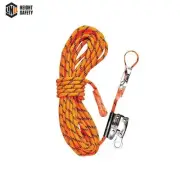 LINQ Kernmantle Rope with Thimble Eye & Rope Grab x 15m