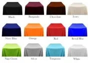 5 Packs Rectangle 90"x132" Polyester Tablecloth 6ft Banquet Overlay 18 COLORS