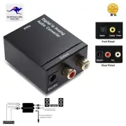 RCA Digital Optical Coax Coaxial Toslink to Analog Audio Converter Cable Adapter