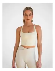 [Bambine B] Crossback Workout Tank in Daisy
