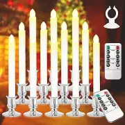 Window Candles 12 Pack Battery Operated Candles with Timer Flameless Candles ...