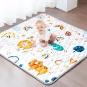 Baby Play Mat 79" X 71" Extra Large Anti- Slip Foldable Machine Washable Playmat