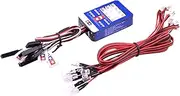12 RC Car LED Lighting Kit Steering Brake Simulation Flash Light for 1/10 Scale Models Yokomo Tamiya HSP HPI AXIAL RC4WD Traxxas