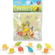 Itty Bitty Snails (Bag of 9) - Mini Garden Figurines Art Crafts - Archie McPhee