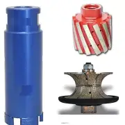 1" Full Bullnose Diamond Router Bit Zero Tolerance drum core drill bit granite
