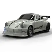 KF20 1:64 4WD Mini RC Drift Car - Desktop Racing, LED Lights, Type-C Charging