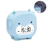 Kids Alarm Clock, Digital Alarm Clock for Bedroom Children's Sleep Trainer, Night Light, Sleep Timer - Blue