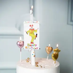 驚喜生日蛋糕彈跳蠟燭2入(生日氣球 氣球佈置 造型蠟燭 搞怪蠟燭)