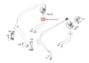 NEW MERCEDES-BENZ GLE W167 REAR CENTER SEAT BELT A16786015009C94
